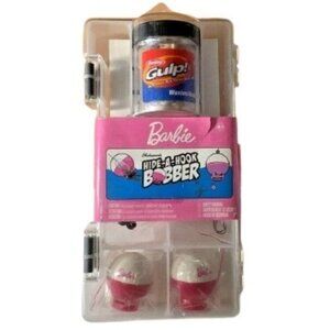 Barbie Hide-A-Hook Bobber Fishing Kit Gulp! Bait Shakespeare Guide Girls NEW